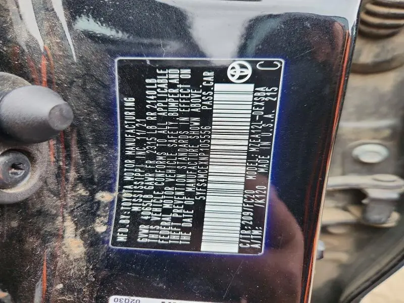 2022 TOYOTA COROLLA SE  