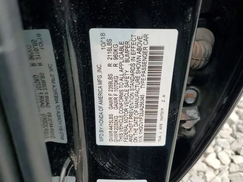2018 HONDA ACCORD SPORT  