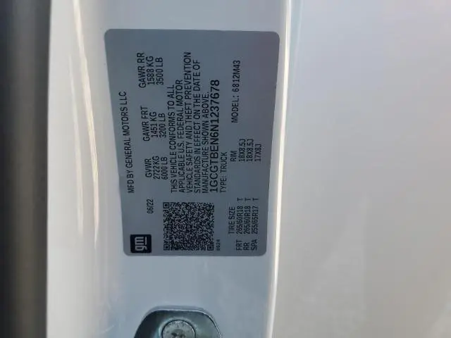 2022 CHEVROLET COLORADO   