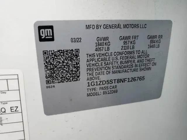 2022 CHEVROLET MALIBU LT
