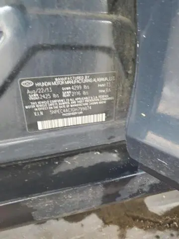 2013 HYUNDAI SONATA SE  