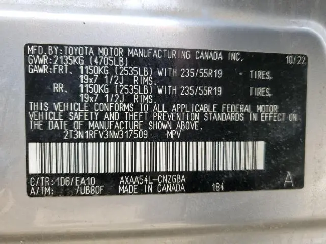 2022 TOYOTA RAV4 LIMITED
