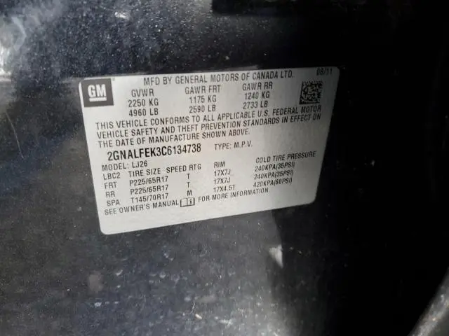 2012 CHEVROLET EQUINOX LTZ