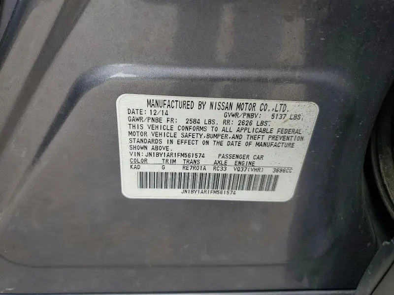 2015 INFINITI Q70 3.7  