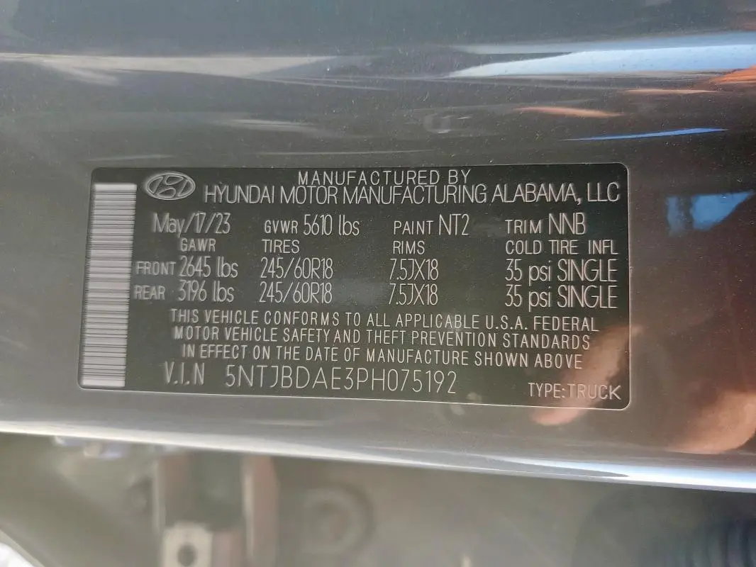 2023 HYUNDAI SANTA CRUZ SEL  