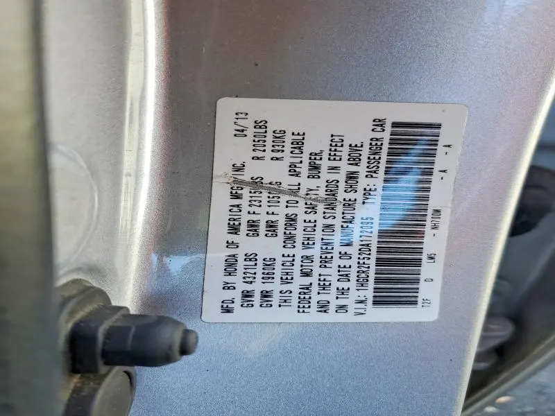 2013 HONDA ACCORD SPORT  