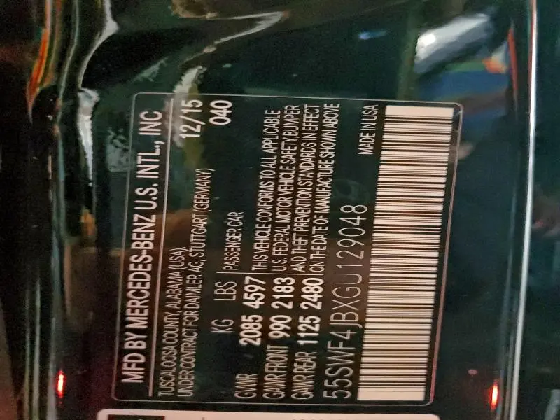 2016 MERCEDES-BENZ C 300  