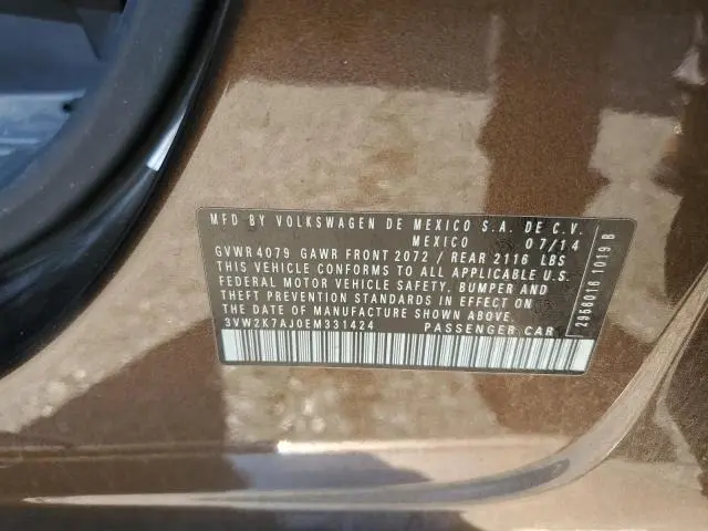 2014 VOLKSWAGEN JETTA BASE  