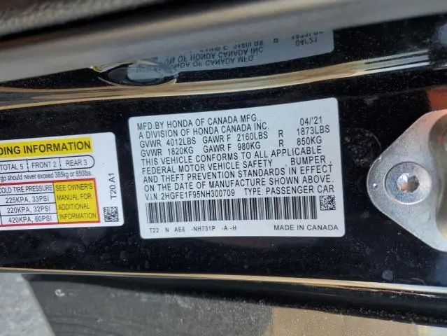 2022 HONDA CIVIC TOURING  