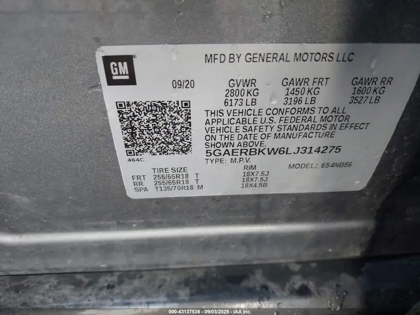 2020 BUICK ENCLAVE ESSENCE