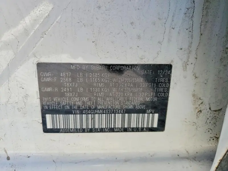 2025 SUBARU CROSSTREK LIMITED  