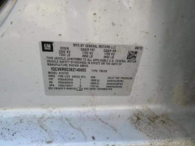 2014 CHEVROLET SILVERADO K1500 LT  