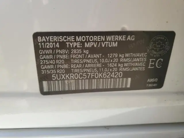 2015 BMW X5 XDRIVE35I  