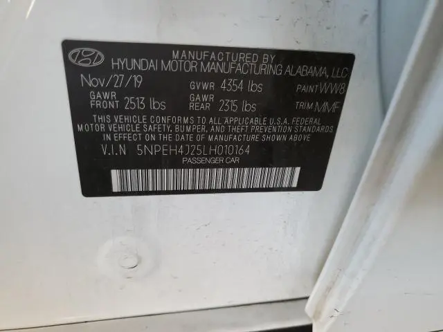 2020 HYUNDAI SONATA LIMITED  