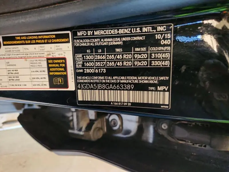 2016 MERCEDES-BENZ GLE 350  