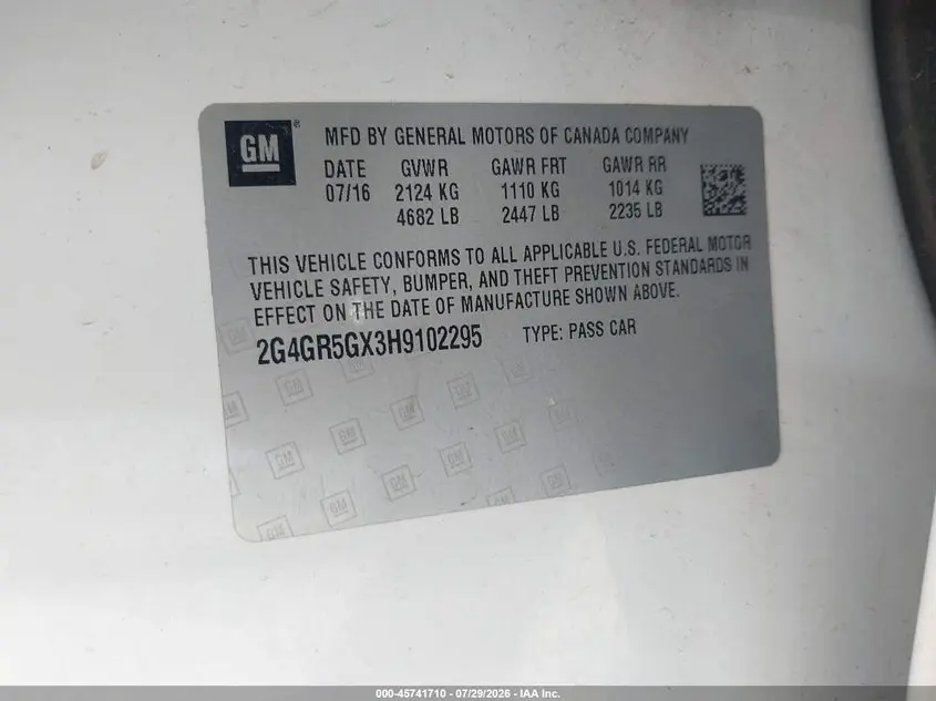 2017 BUICK REGAL TURBO PREMIUM II