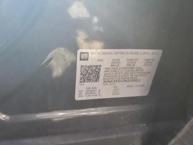 2022 CHEVROLET EQUINOX LT  