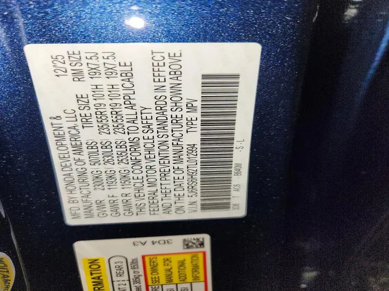 2026 HONDA CR-V SPORT TOURING  