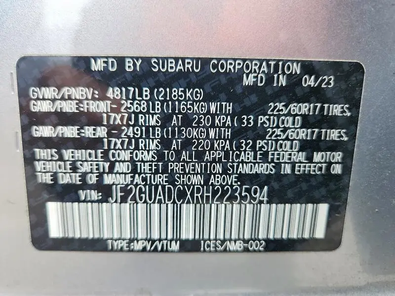 2024 SUBARU CROSSTREK PREMIUM  