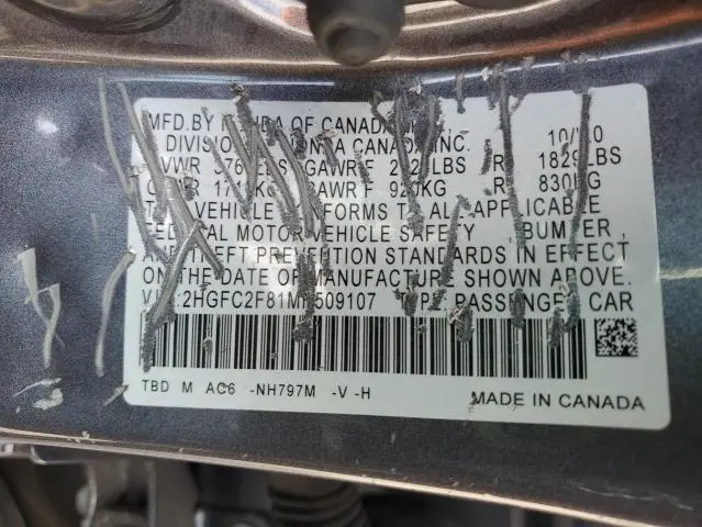 2021 HONDA CIVIC SPORT  