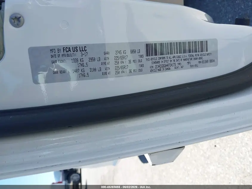 2017 DODGE GRAND CARAVAN SE