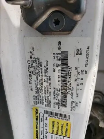 2016 FORD FUSION S  