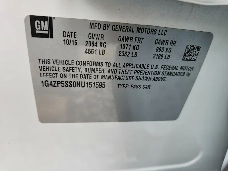 2017 BUICK LACROSSE ESSENCE  