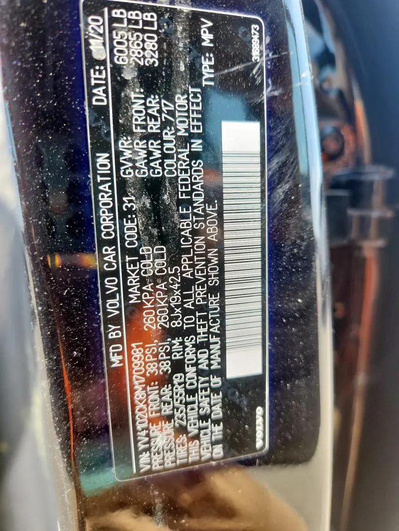 2021 VOLVO XC90 T5 MOMENTUM  