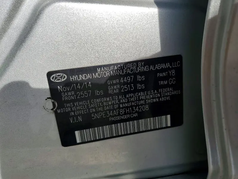 2015 HYUNDAI SONATA SPORT  