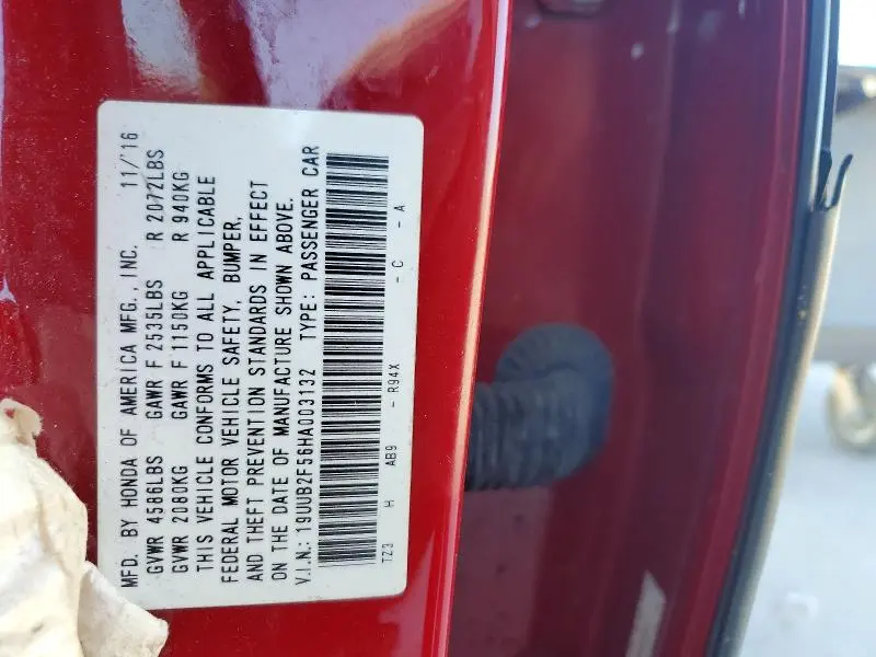 2017 ACURA TLX TECH  