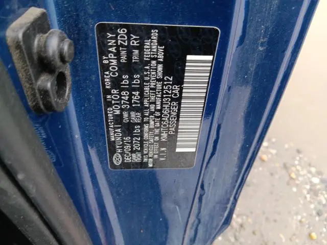 2017 HYUNDAI VELOSTER   