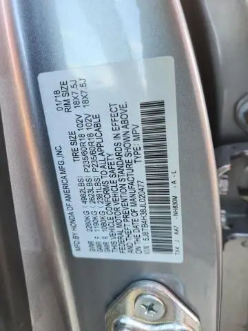 2018 ACURA RDX   