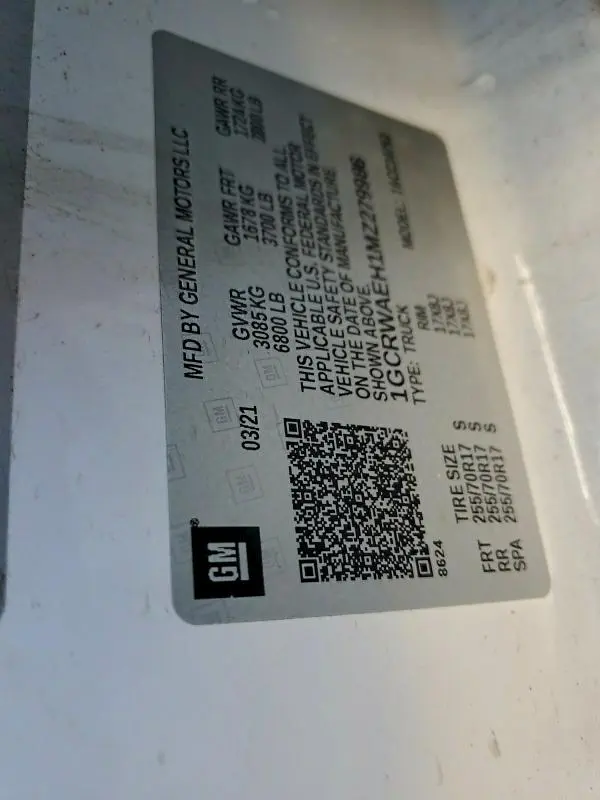 2021 CHEVROLET SILVERADO C1500  