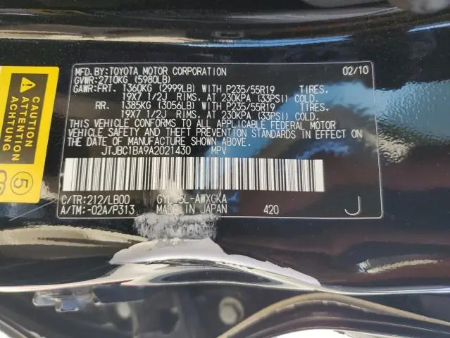 2010 LEXUS RX 450H  