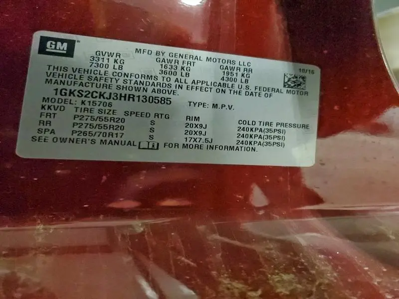 2017 GMC YUKON DENALI  