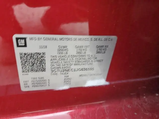 2018 GMC SIERRA K1500 SLT  