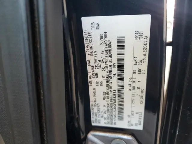 2015 FORD ESCAPE TITANIUM  