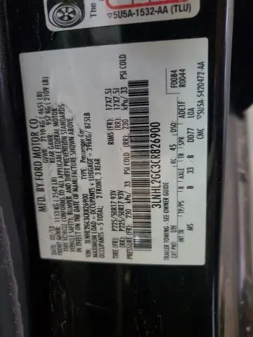 2012 LINCOLN MKZ   