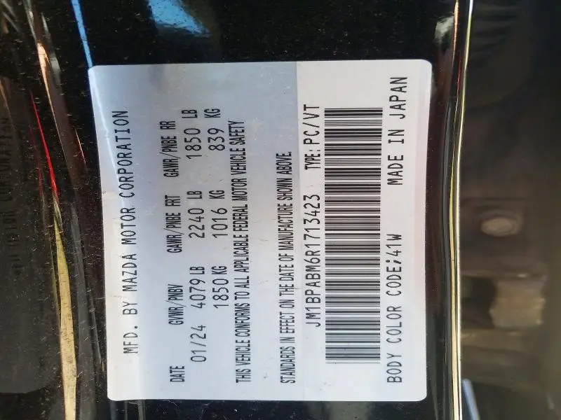 2024 MAZDA 3 SELECT SPORT  