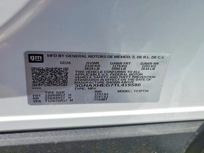 2026 CHEVROLET EQUINOX LT  