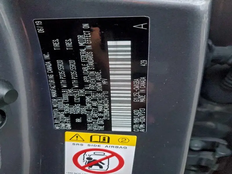 2019 LEXUS RX 450H BASE  