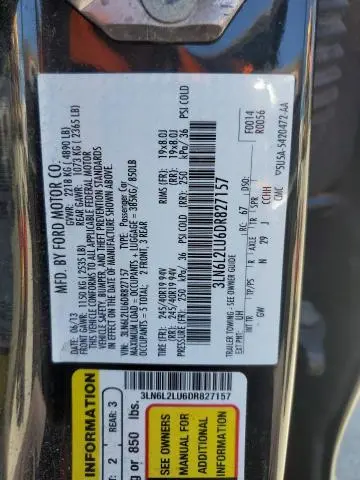 2013 LINCOLN MKZ HYBRID