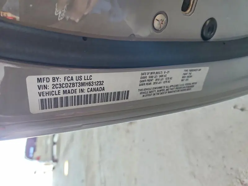 2021 DODGE CHALLENGER R  