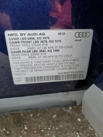 2018 AUDI Q5 PREMIUM PLUS