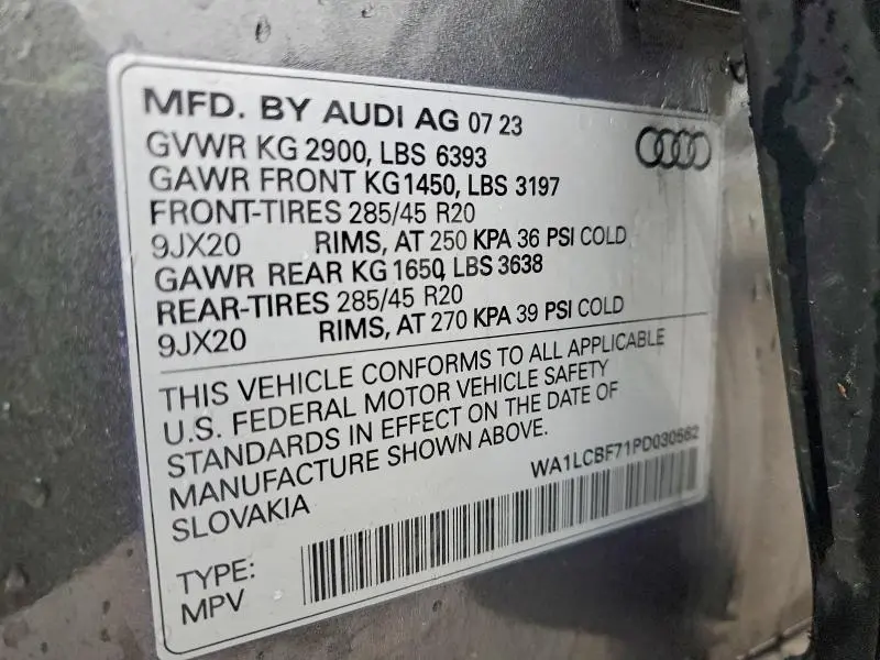 2023 AUDI Q7 PREMIUM PLUS  