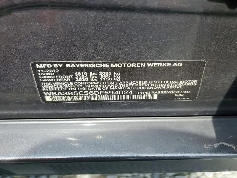 2013 BMW 328 XI SULEV  