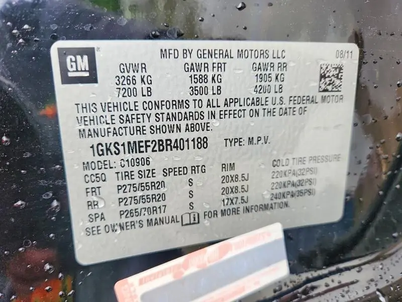 2011 GMC YUKON XL DENALI  