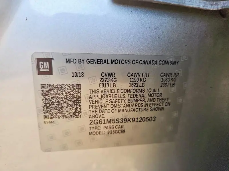 2019 CADILLAC XTS LUXURY  