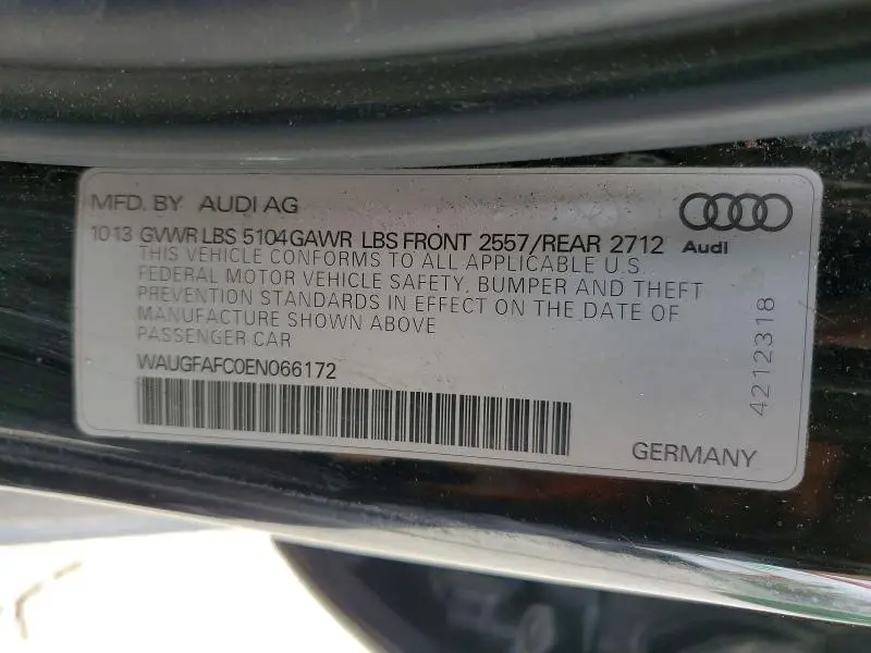 2014 AUDI A6 PREMIUM PLUS  