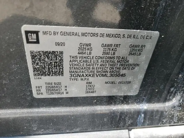 2021 CHEVROLET EQUINOX LT